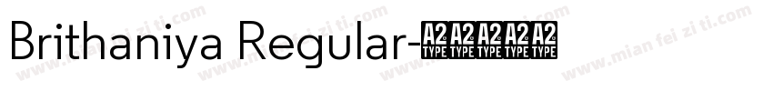 Brithaniya Regular字体转换